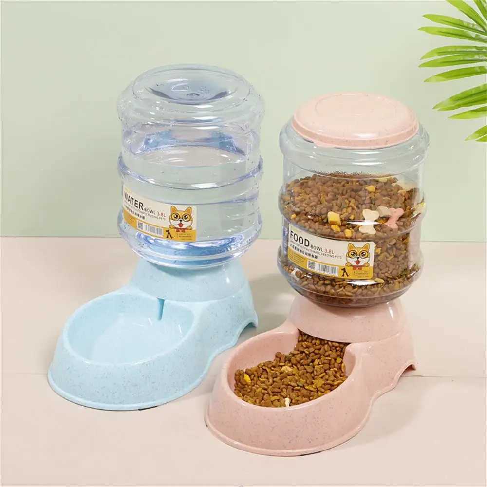 Dog Feeders Pet Feeder Water Feeder Automatic Feeder Cat Dog Large Capacity Feeding Pet Supplies Cat Food Bowl Dog Food Bowl H250218