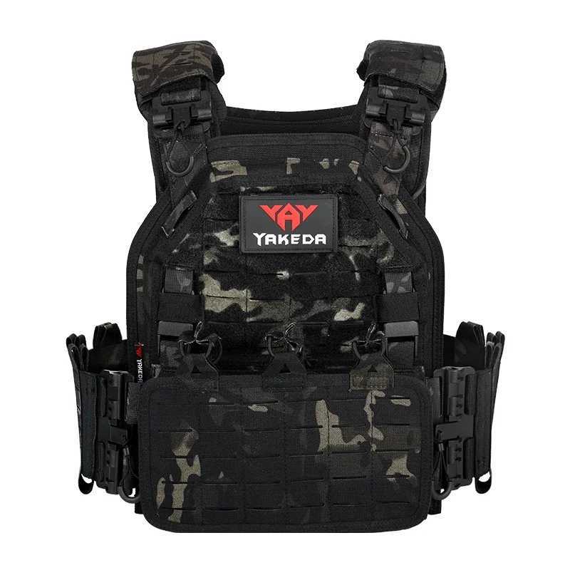 Yakeda Tactical Equipment Fast Release Outdoor Training Chalecos Molle Camo Body Protection Plate Carrier Tactical VestXJ250219