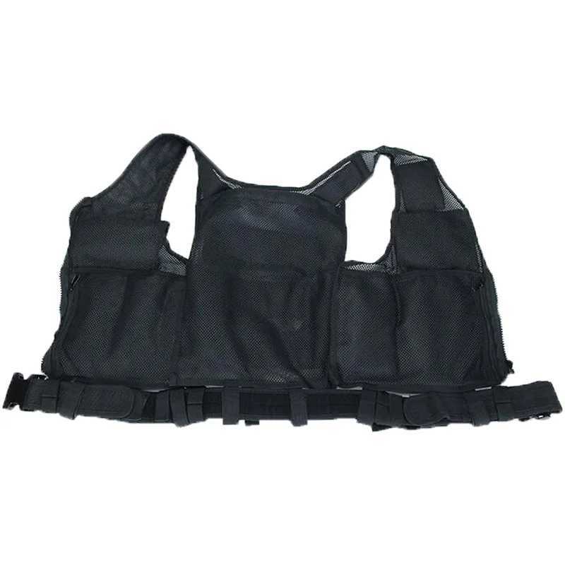 Police Tactical Vest Outdoor Camouflage Military Combat Training Hunting Vest Airsoft Army Paintball Molle Vest Holster GearXJ250219
