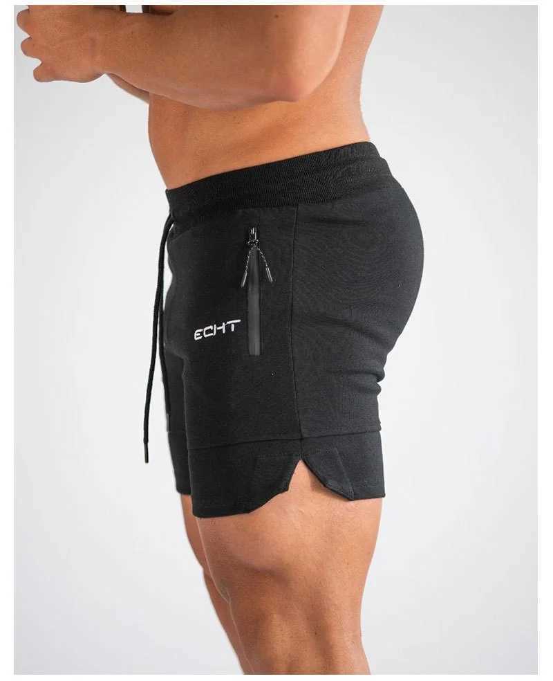 Mens Zip pocket sweatpants Fitness Gyms Shorts Men Summer Running Short Pants Male Jogger mesh Workout Beach sports short pants W250219