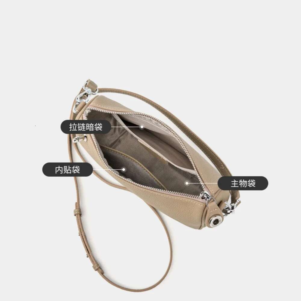 NEW 2025 Spring Flap Crossbody Small Genuine Cow Leather Women Shoulder Bag Daily-Use Cowskin Phone Purse