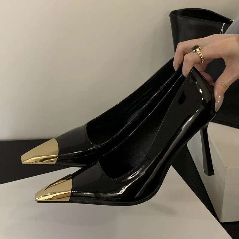 Street Style Pointed Toe Women Pumps Elegant Thin High Heels Shoes Sexy Party Prom Dress atos De Mujer