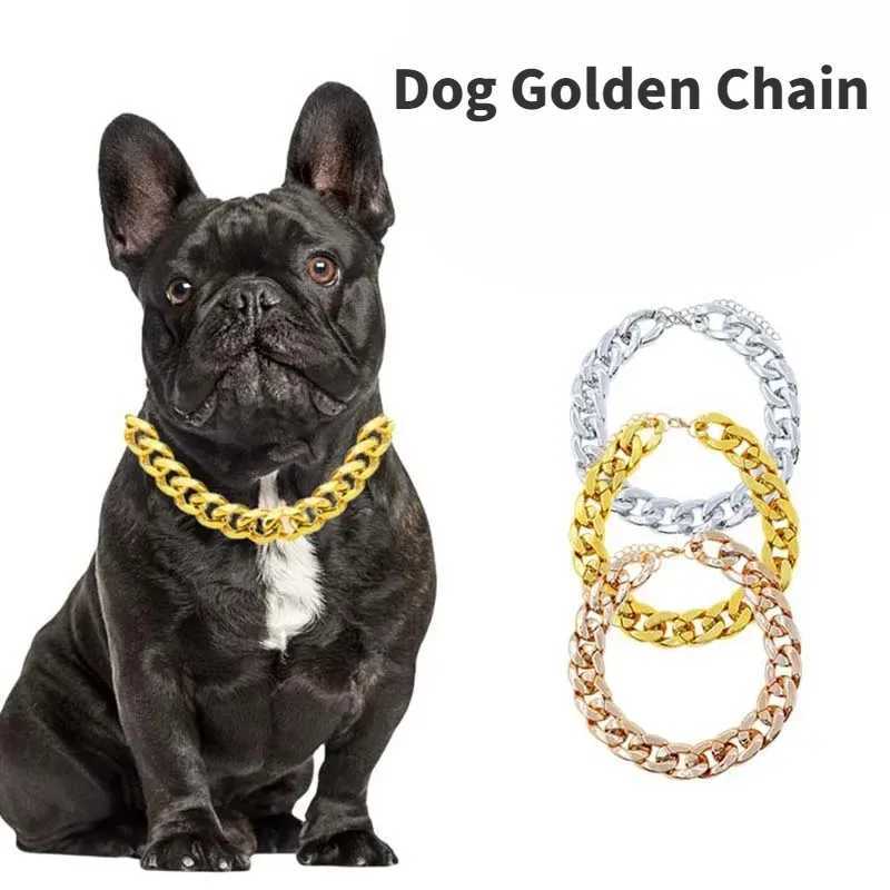 Plastic Dog Collar Chain Bulldog Lightweight Necklace Cat Collar Pet Accessories Small Medium Large Pet Necklace Accessories W250219
