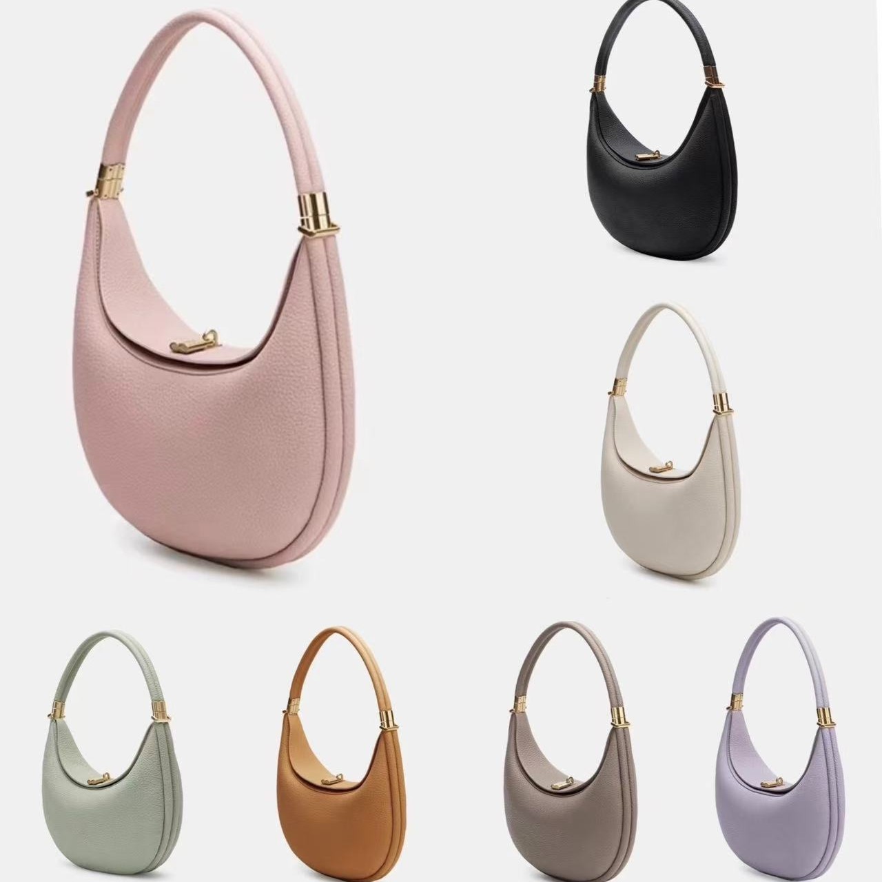 crescent moon bag Design Bag shoulder crossbody bag genuine leather women Vancouver tote bag fashion purse handbag