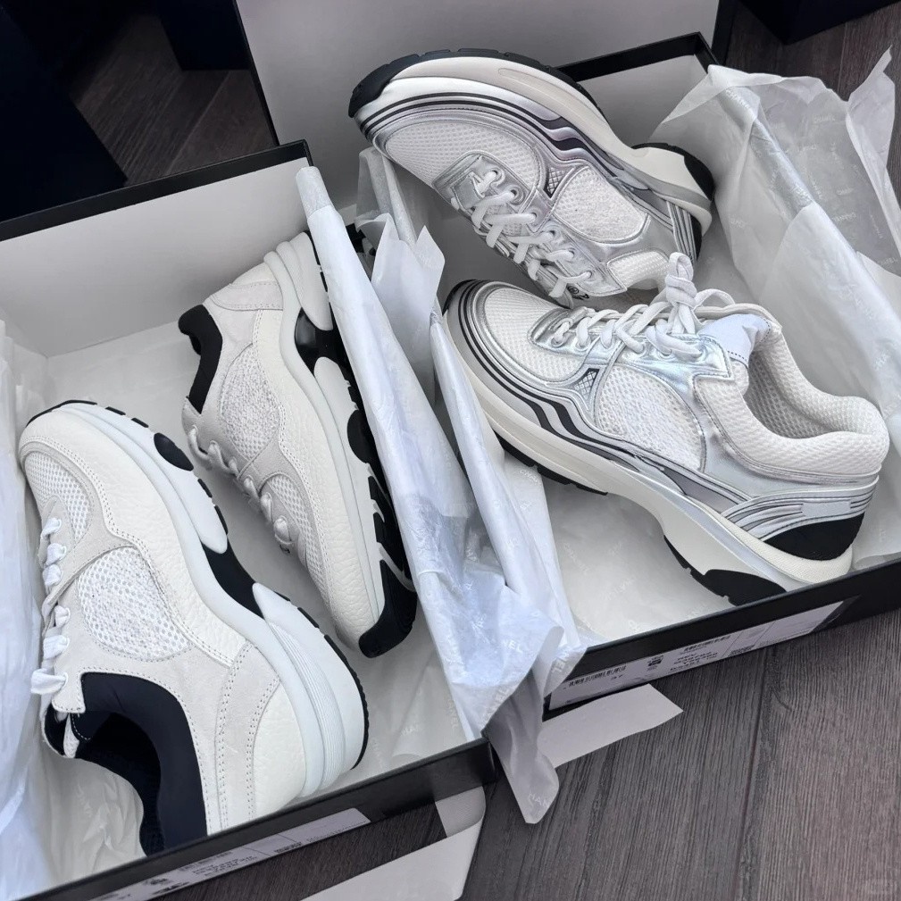 Designer Women Sneakers Running Shoes Nylon Suede Effect Trainer Alphabet Tweed Women Thick soled rubber casual shoes Running shoes