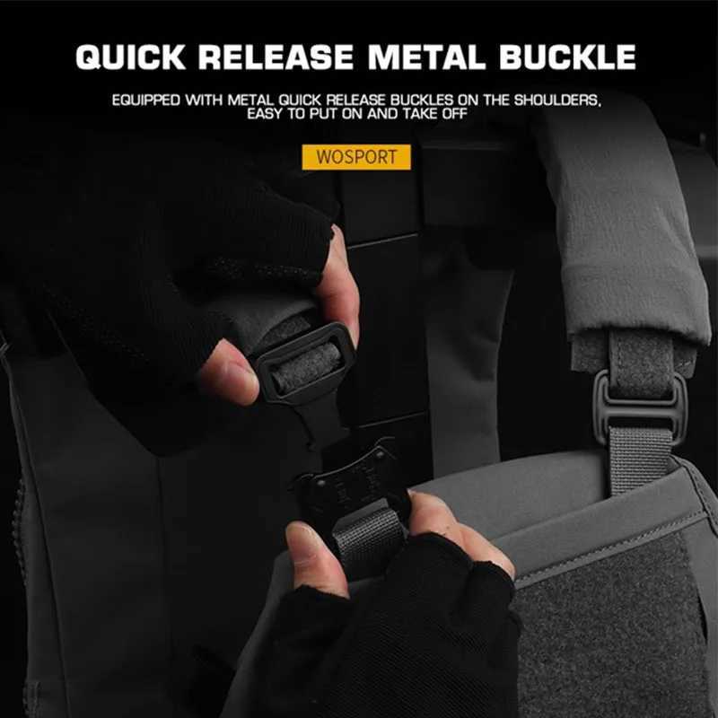 WOSPORT Hunting Vest V5 PC Tactical Vest Quick Detachable Comes With Triple Bag Built-in Splint Matt Nylon FabricXJ250219