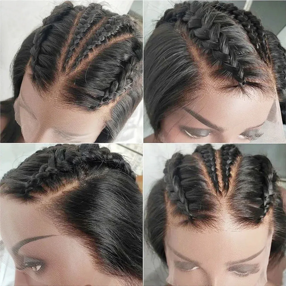 Full Lace Wigs Human Hair Wig For Women Brazilian Straight HD Lace Frontal Wig pre plucked silk straight Glueless Wig Diva25