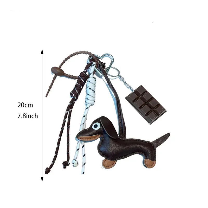 Braided Rope Bag Pendant For Women Bags High-Grade Keychain Pendant Ruths Same Style Dachshund Pendant Suitable Bag Accessories 250214