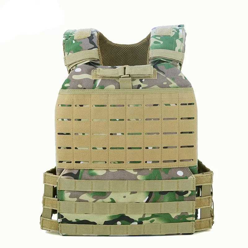 Tactical Adjustable Vest Hunting Airsoft Molle Waistcoat Hiking Assault Plate Carrier Vest Hunting Protect Outdoor EquipmentXJ250219