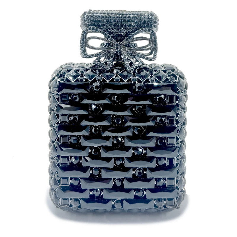 Scent Bottle Unique Women Evening Bag Rhinestone Dinner Banquet Clutch Purse y ner Handbags Crystal Shiny Bags 250218