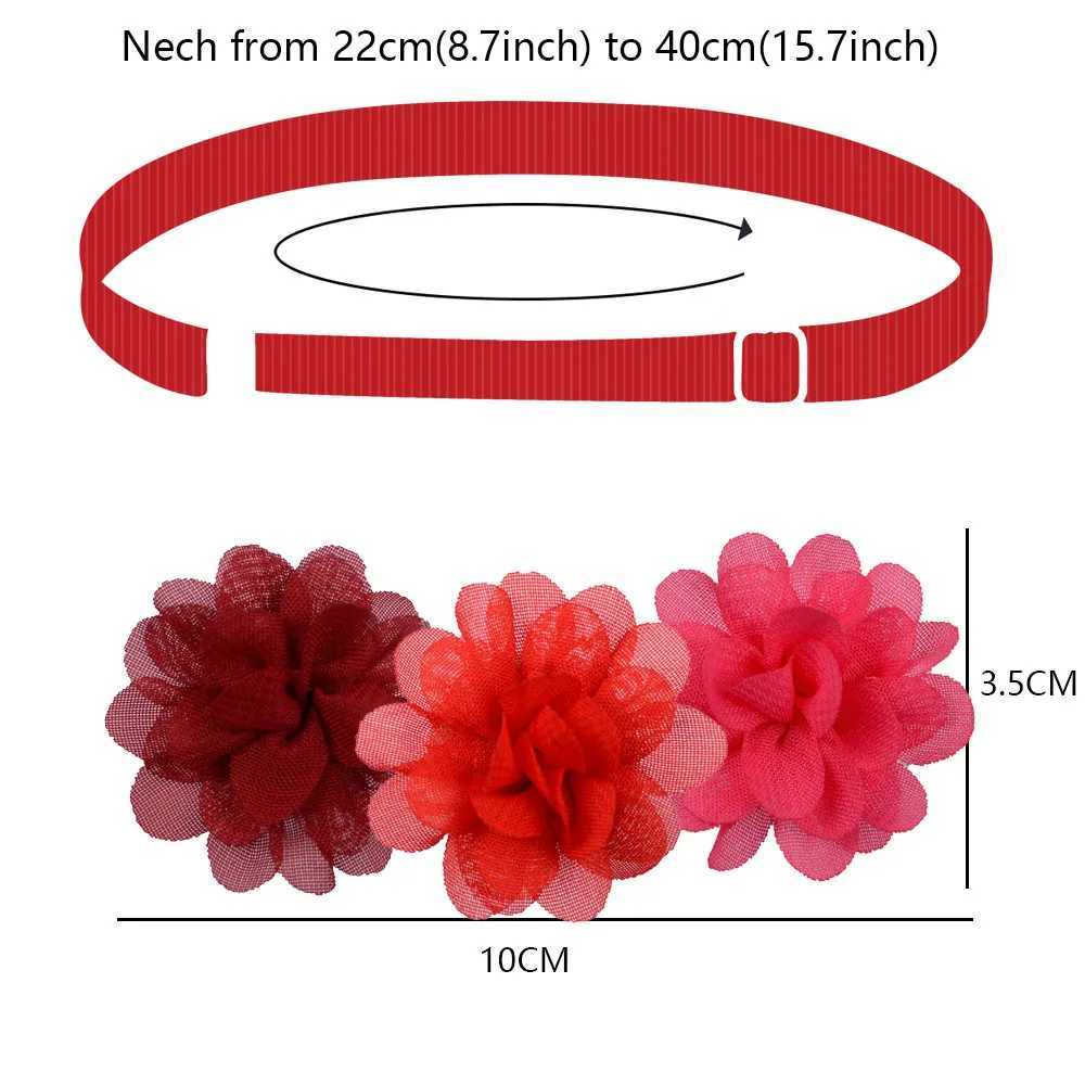 50/100pcs Colorful Pet Dog Bow Ties Collars Flowers Neckties Collar Puppy Cat Dog Grooming Products Pets Accessories W250219