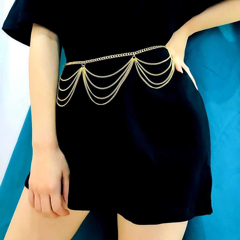 IngeSight. Z Bohemian Retro Style Multilayer Alloy Waist Chain Bo Chain for Women Round Pendant Belly Chain Waist Chain Jewelry W250218