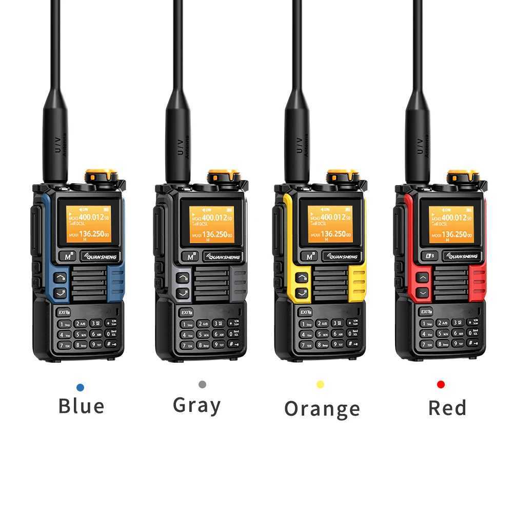 Quansheng UV-K6 Walkie Talkie 5W Air Band Radio Tyep C Charge UHF VHF DTMF FM Scrambler NOAA Wireless Frequency Two Way CB RadioXJ250219
