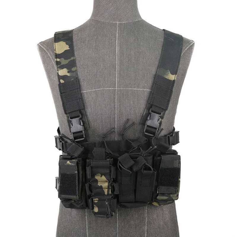 Tactical D3 Chest Rig Vest Carrier Armor Harness Rifle Pistol Magazine Pouch CRX Modular Chest Vests Hunting EquipmentXJ250219