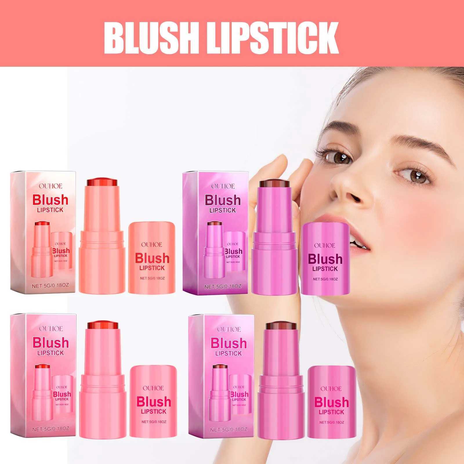 B Lipstick Moisturizing Elastic Jelly Texture Makeup Lip Tint Cooling Water Tint Sheer Lip Cheek Stain for Girl B StickW250219