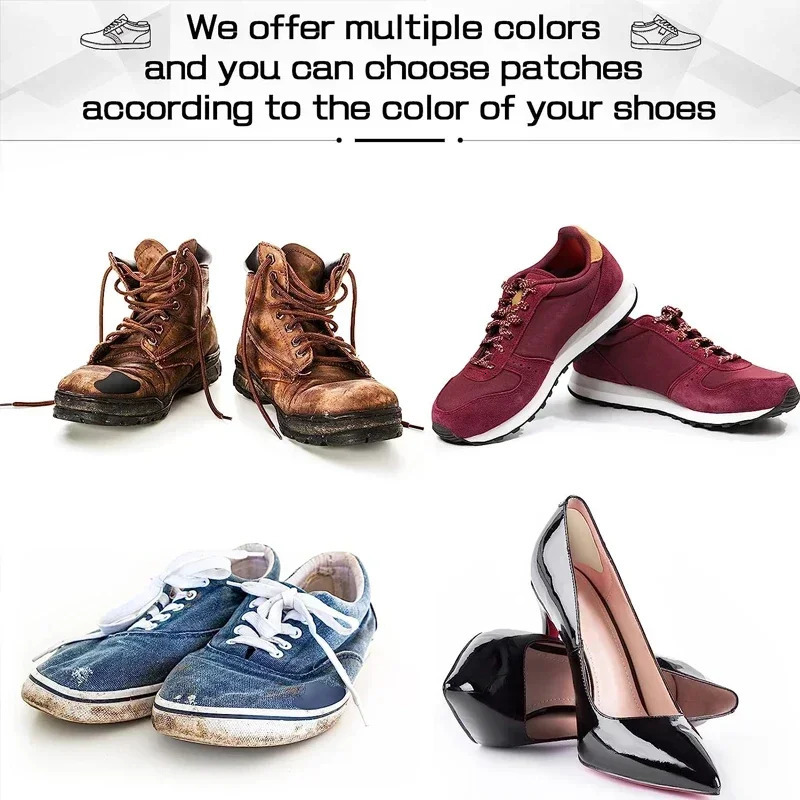 6pcs Sports Shoes Repair Stickers Suede Heel Protector AntiWear Holes Selfadhesive Patches Insoles Pad Foot Care Insert 250219
