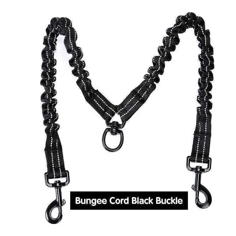 Dual Dog Leash Walking Training Leash Comfortable Shock Absorbing Reflective for Two Dogs Dog Supplies Double LeashesXJ250218