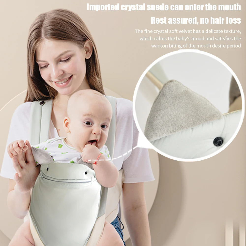 Kangaroo Shoulder Strap for Infants born Wrap Sling Ergonomic Cute Bite Towel Kid Cotton Breathable Front Facing Baby 250219