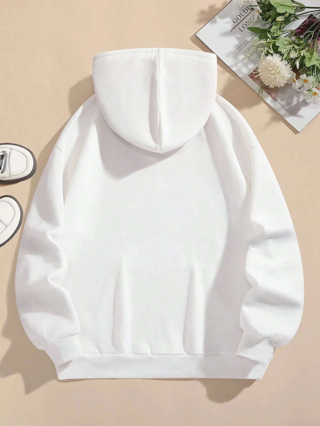 I'm Just A Girl Simple Printing Women Hoody Haruku Loose Clothes Fleece Warm Comfortable Hoodie Vintage Autumn Crewneck Top