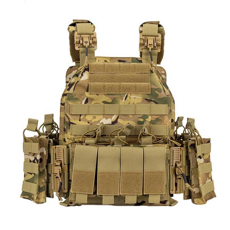 Camouflage MolLE Nylon Modular Vest Tactical Combat Vests Outdoor Hunting Vest Military Men Clothes Army Vest EquipmentXJ250219