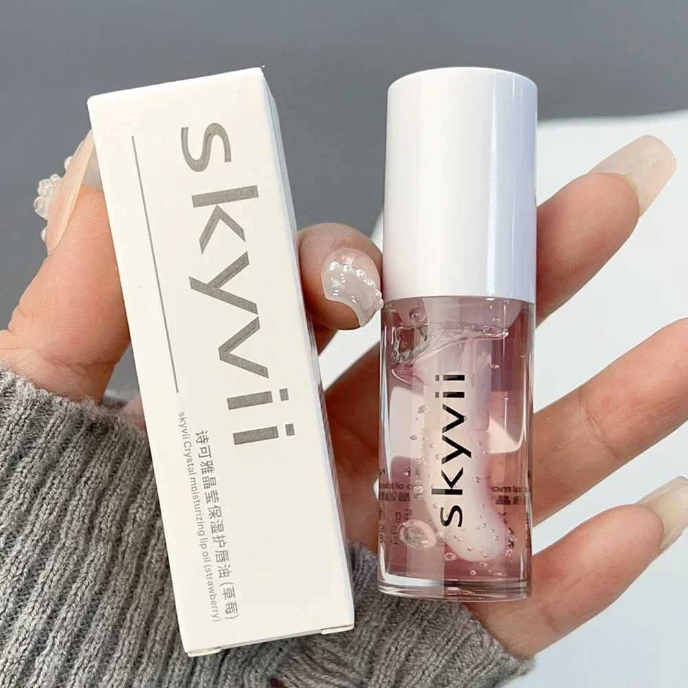 Strawberry Jelly Lip Oil Glossy Tint Glaze Lipstick Moisturize Liquid Fruit Jam Lip Beauty Treatment Transparent Hydrating BalmW250219