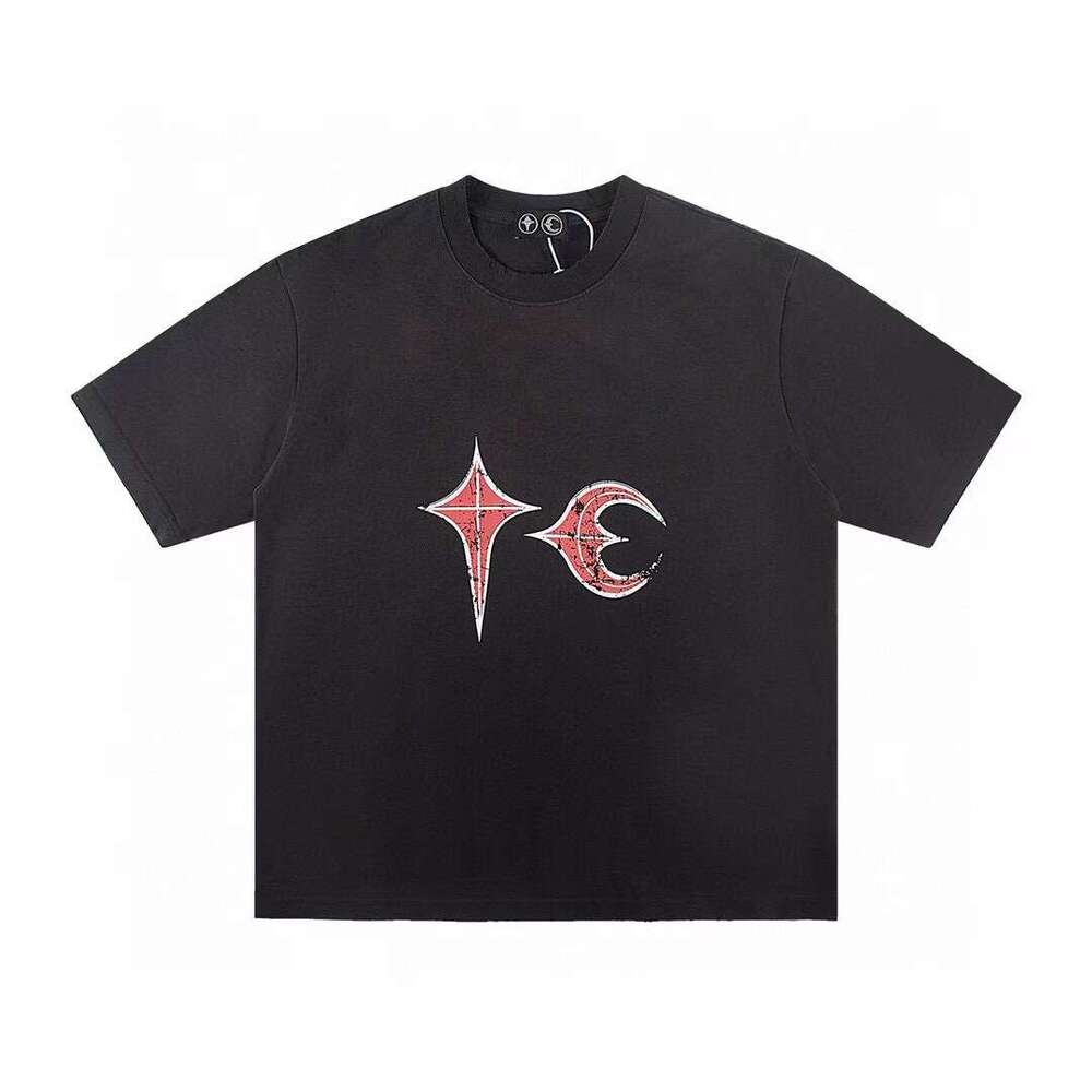Thug New 25SS Trendy Brand Club Waste Soil Style Men's and Women's Heavy Industry Old Wear Short Sleeve T-shirt Summer