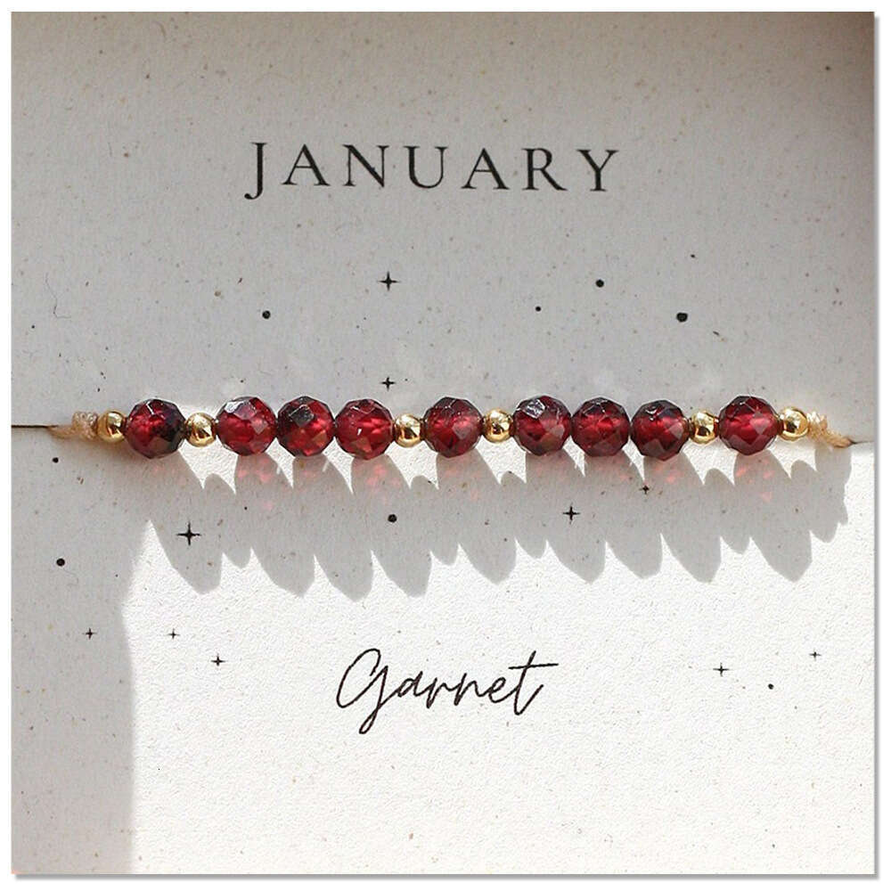 Hot selg Month Birthday Half Mixed Wear Copper Bead Handmade Beaded Bracelet for Women, Fashionable and Versatile