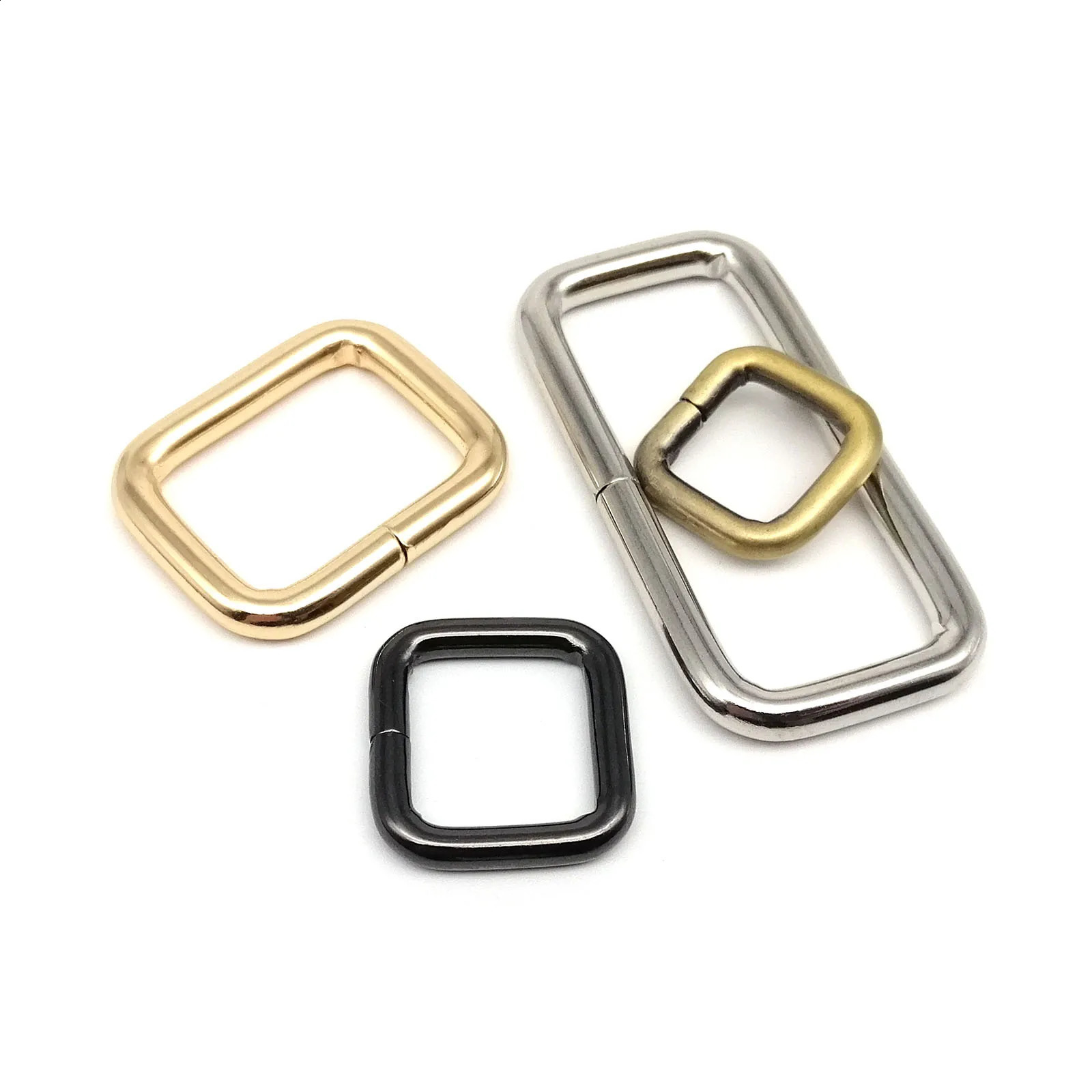 Metal High Quality Thickened Handbag Leather Bag Strap Belt Webbing Dog Collar Chain Rectangle Square O D Ring Buckle Clasp DIY 250213