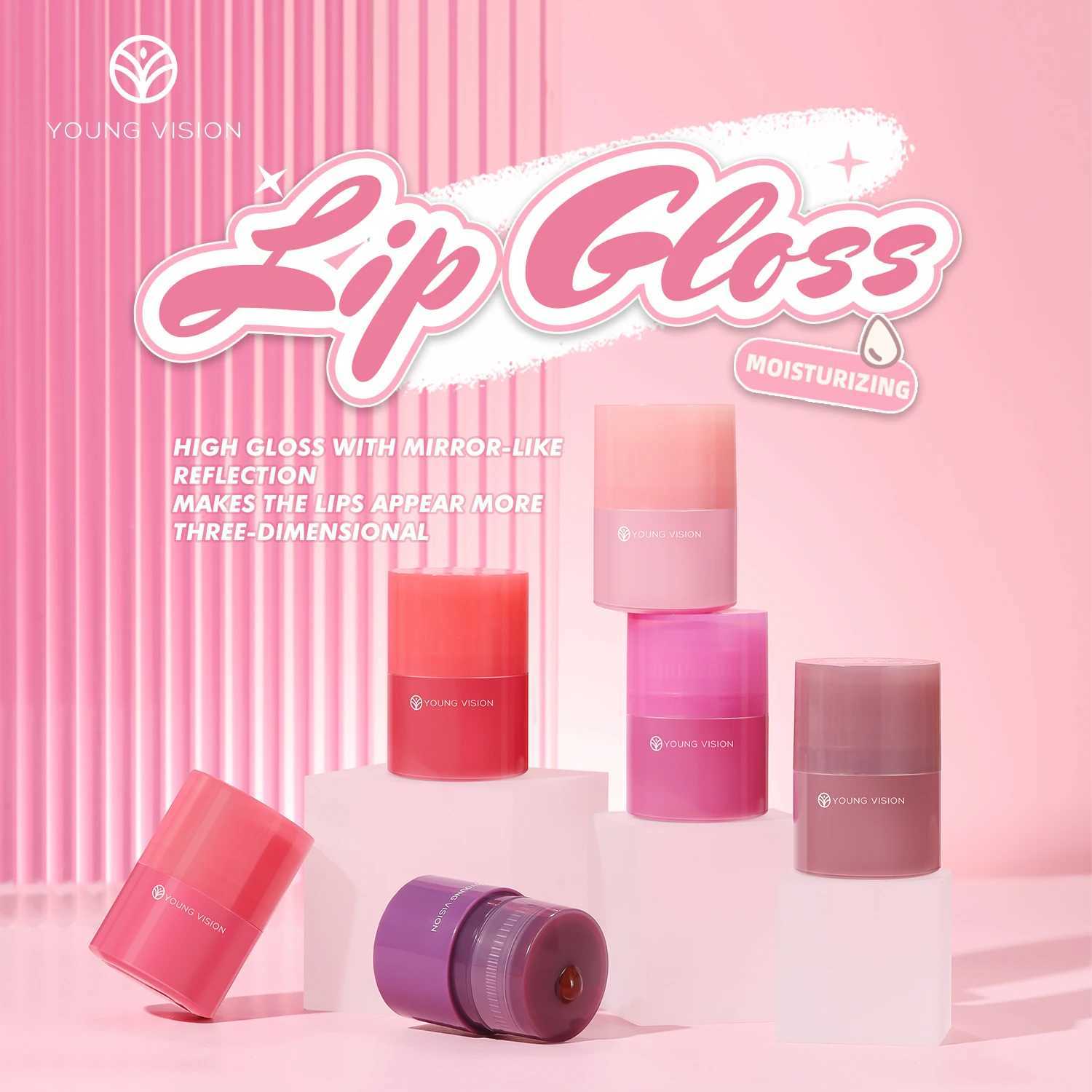 VISION 6 Color Options Twist Lip Gloss Smooth Moisturizing Lip Color Fade Lip Line Enhancement lipstickW250219