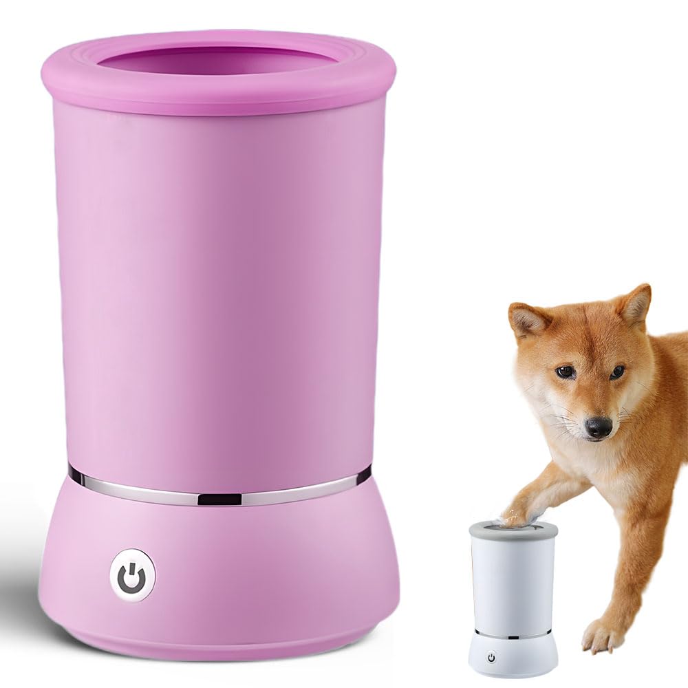 Rechargeable Pet Grooming Accessory Easy-to-Use Doggy Paw Scrubber Compatible with Most Canine Sizes
