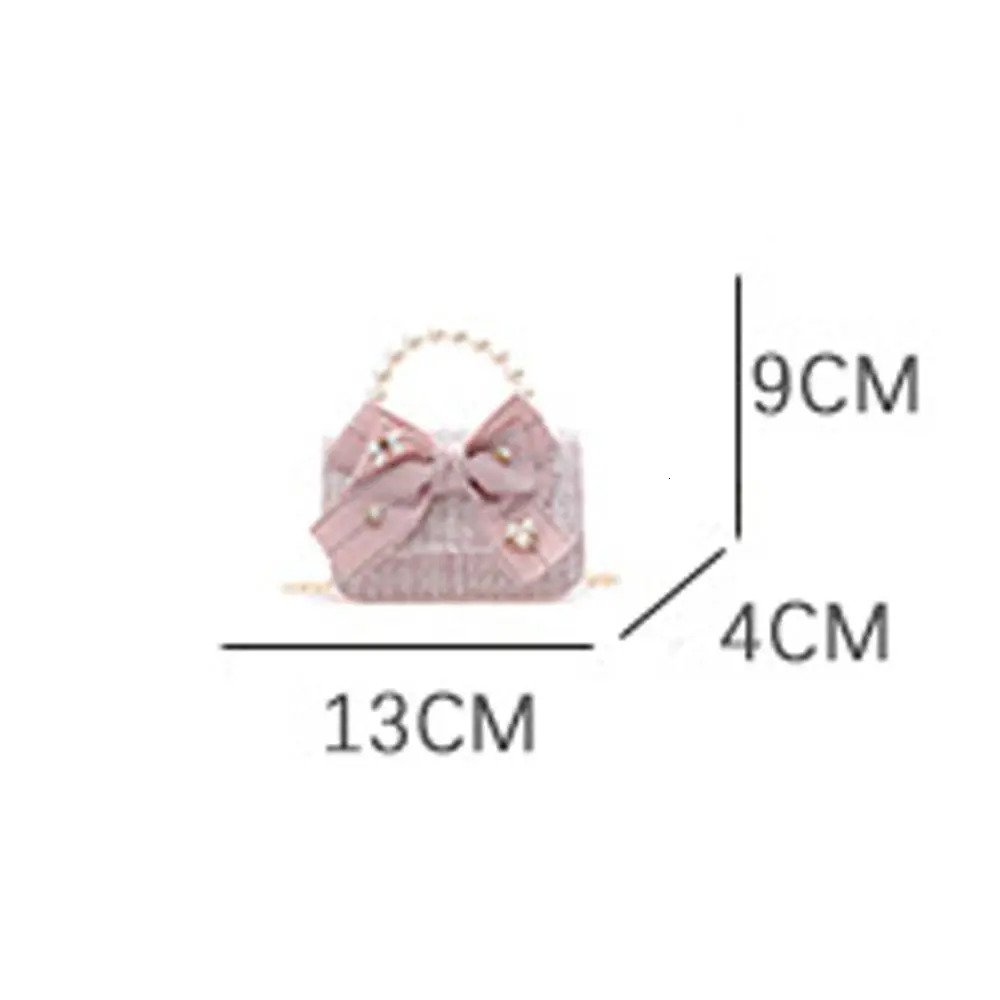 Fashion Mini Korean Handbags Kids Purses Bow-knot Crossbody Cute Pearl Hand Bags Tote Little Girl Small Party Coin Pouch 250219