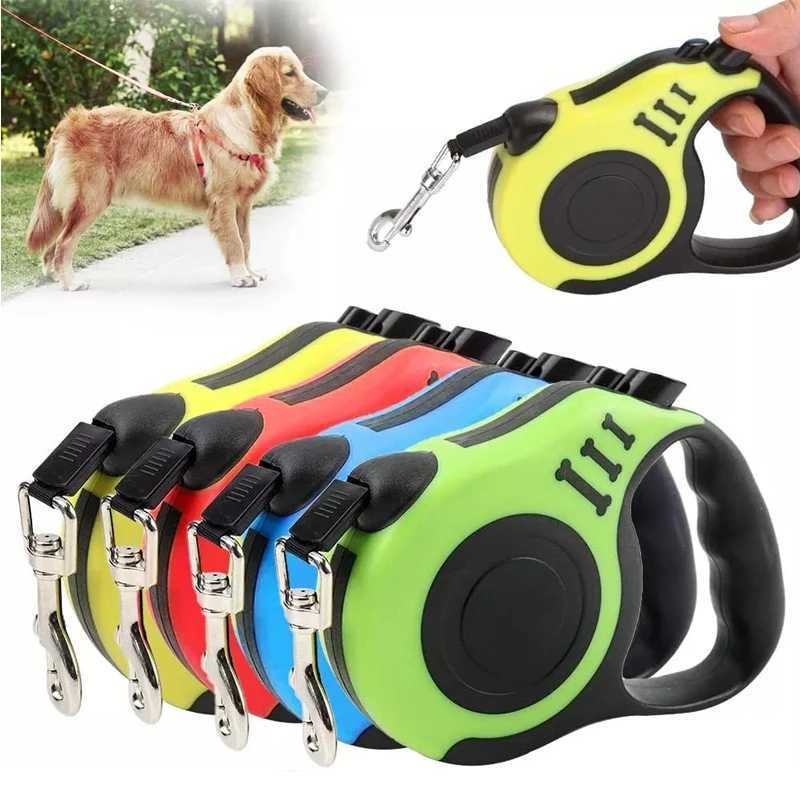 3M/5M Retractable Dog Leash Automatic Retractable Durable Nylon Lead Puppy Outdoor Travel Walking Traction Rope Pet SuppliesXJ250218