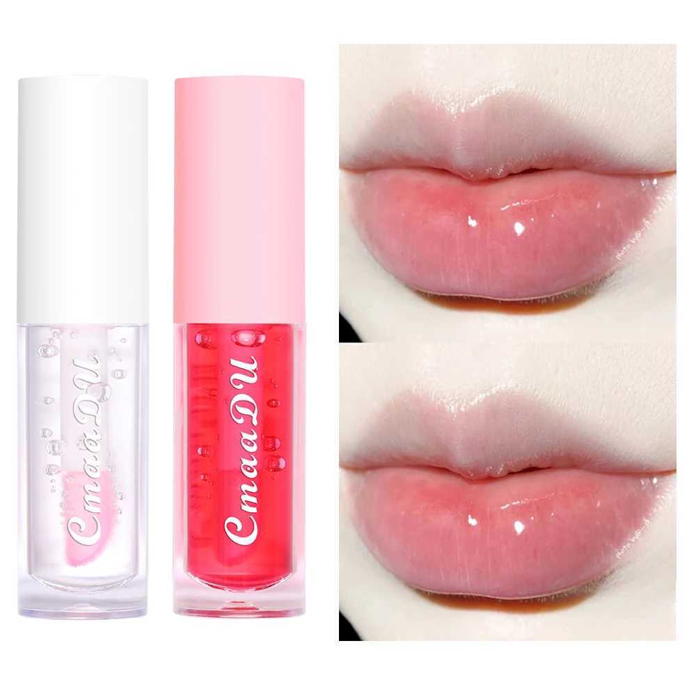Fruit Lip Gloss Temperature Color Changing Mirror Lip Oil Plumping Moisturizing Reducing Lip Lines Waterproof Lip Balm CosmeticsW250219