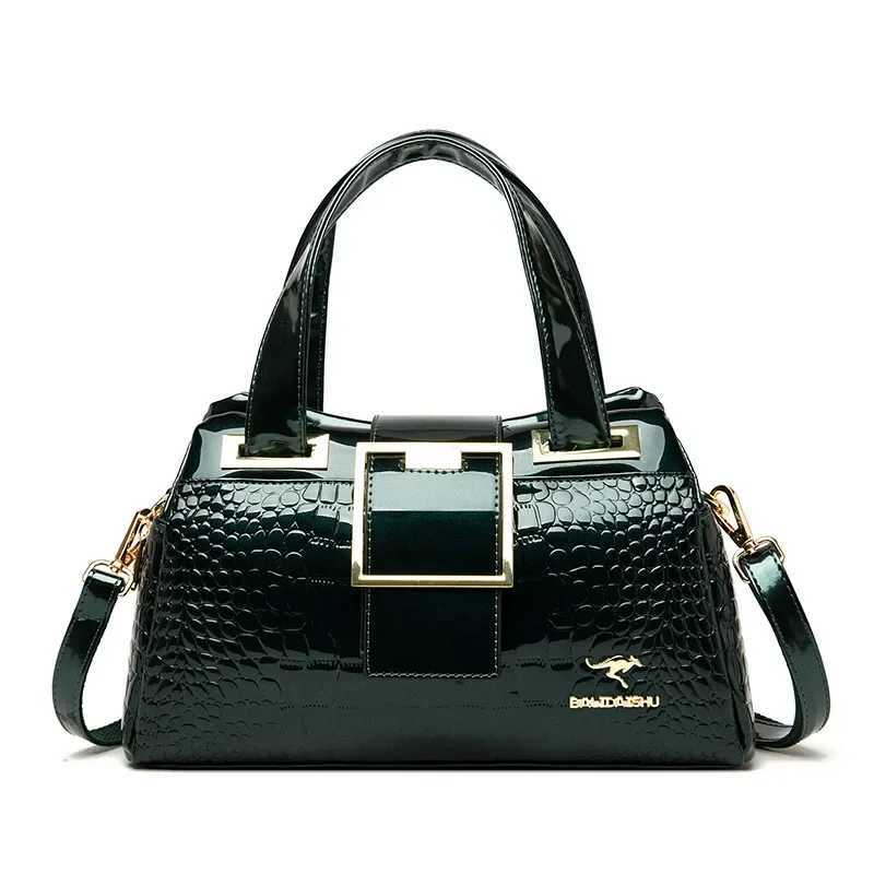Solid Pu Leather Shoder Bag Fi Designer Handbags Top Handle Bags for Wen Casual Crossbody Bags Luxury Bag Z250219