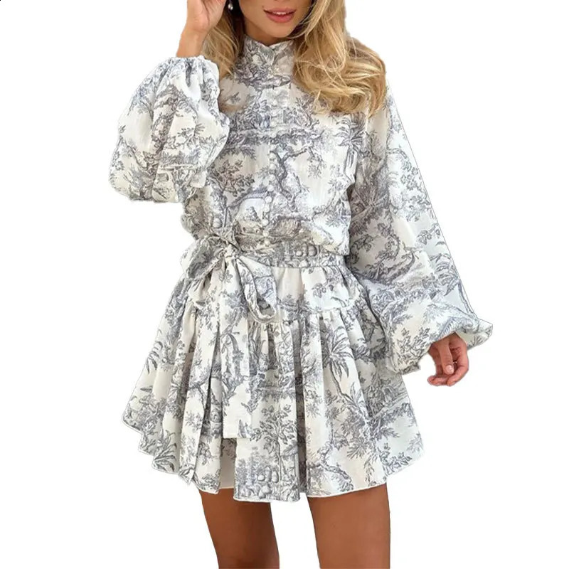 Elegant Womens Midi Dresses 2025 Autumn Long Sleeve Dress Vestidos De Mujer Damen 250218