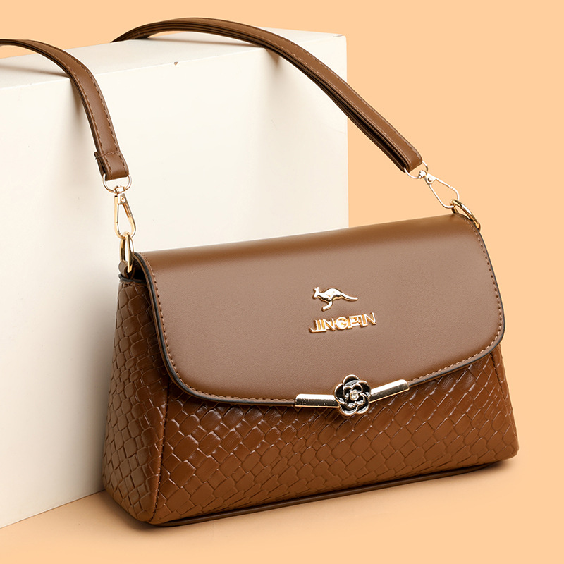 new 3 single Casual shoulder crossbody bag ladies all-in-one large capacity high-grade leather texture 2025