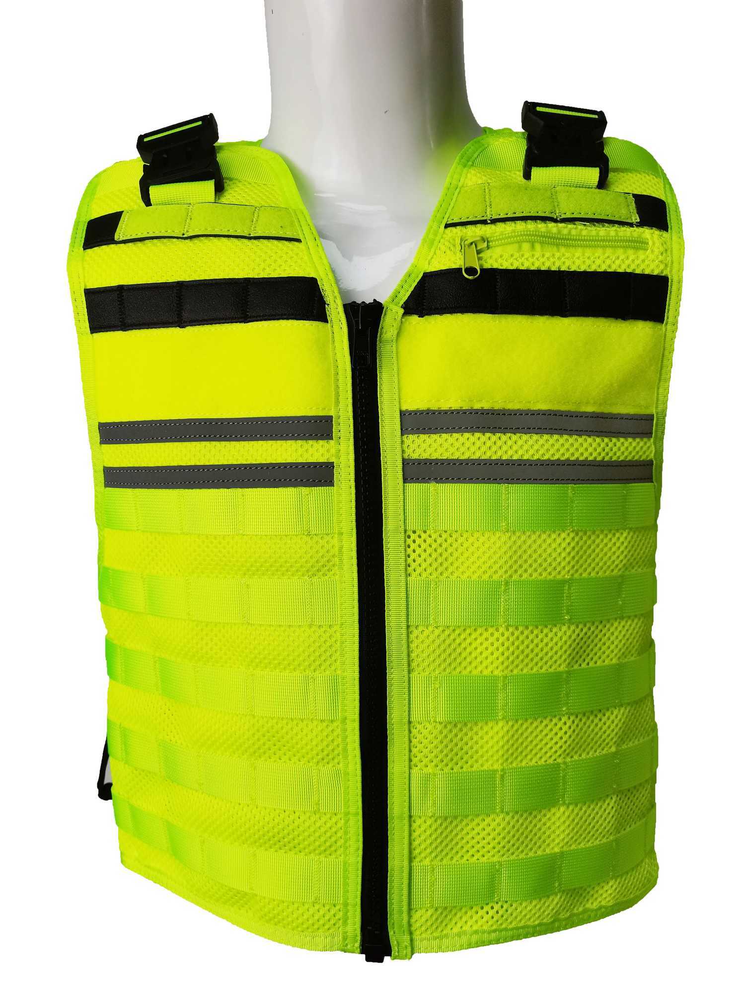 Tactical MolLE PROtective zipper vest Safety vest AdjustabLE breathabLE mesh woven Quick rEMoval MolLE vestXJ250219