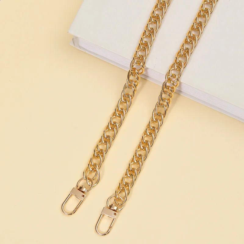 110cm Aluminum Chain Fashion Style With Stainless Lobster Clasp Golden Bag For Diy Accessories Strap Replacement 250213