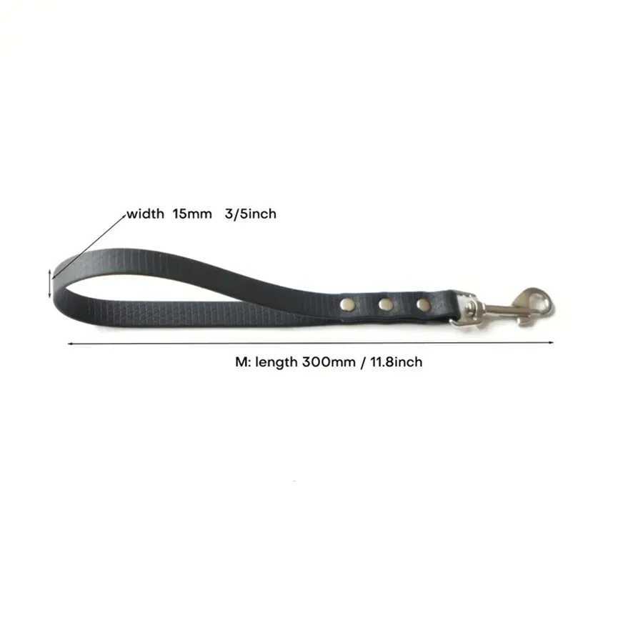 Short Dog Leash 3/5 Wide Biothane Waterproof Traffic Handle Traffic Leash Traffic Lead For Dogs Training WalkingXJ250218