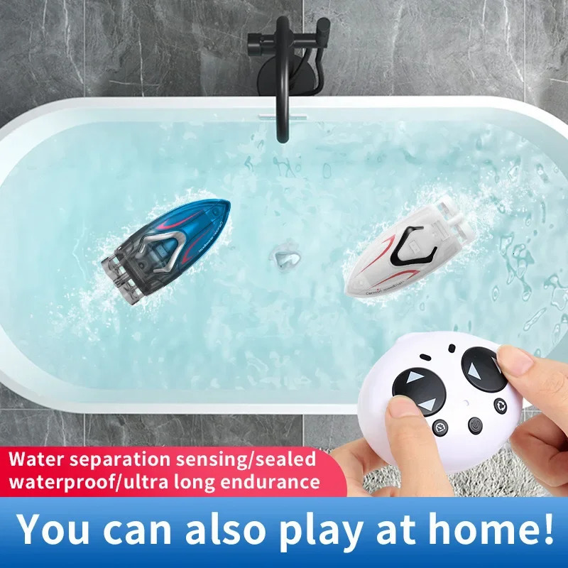 Rc Boats Mini Remote Control Boat with Dual Motors Rechargeable Long Endurance Battle Boat Electric Parent-child Interactive Toy 250219