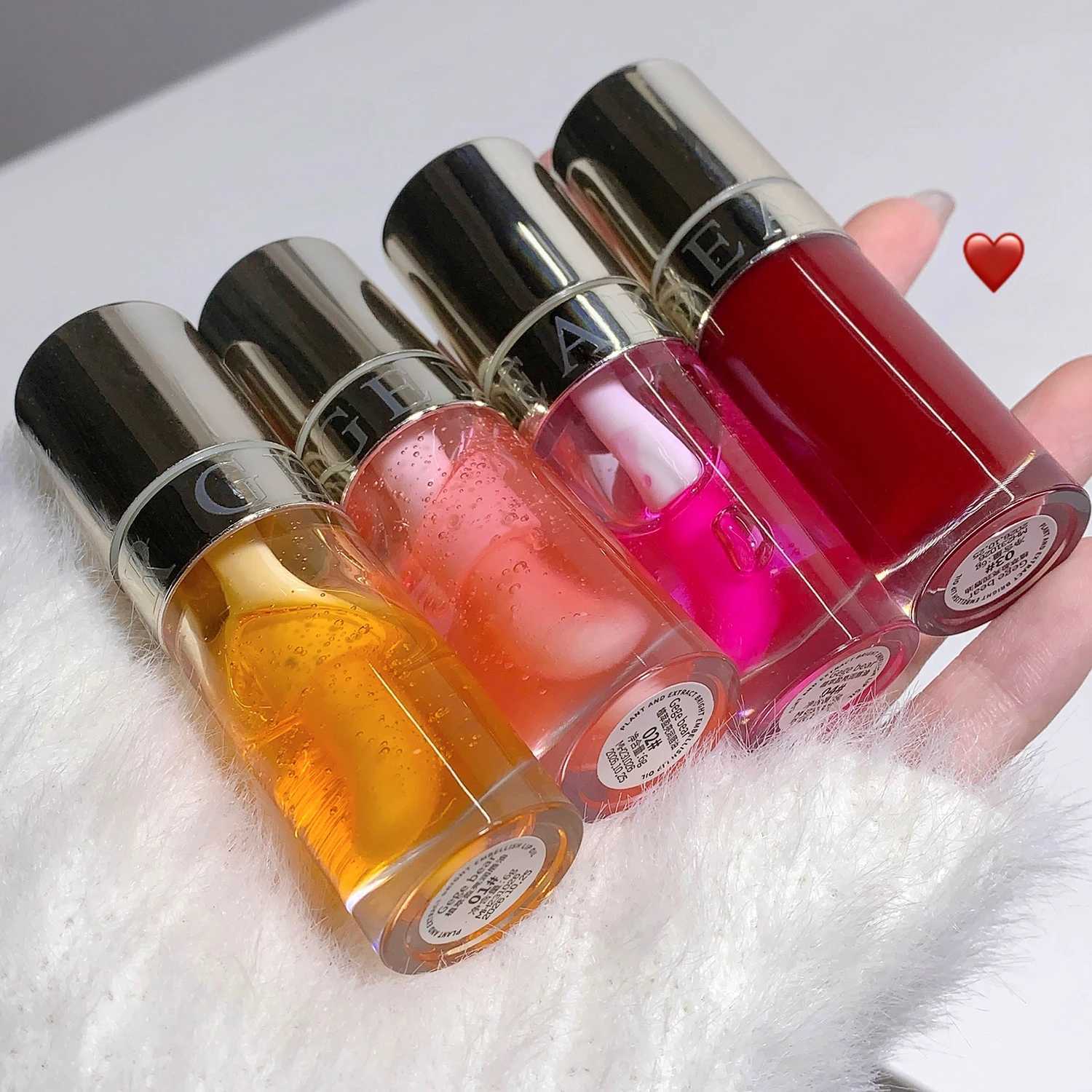 6 Colors Moisturizing Liquid Lipstick Jelly Cherry Red Pink Lip Gloss Sexy Non Sticky Cup Lip Tint Lasting Korean Lip Oil MakeupW250219