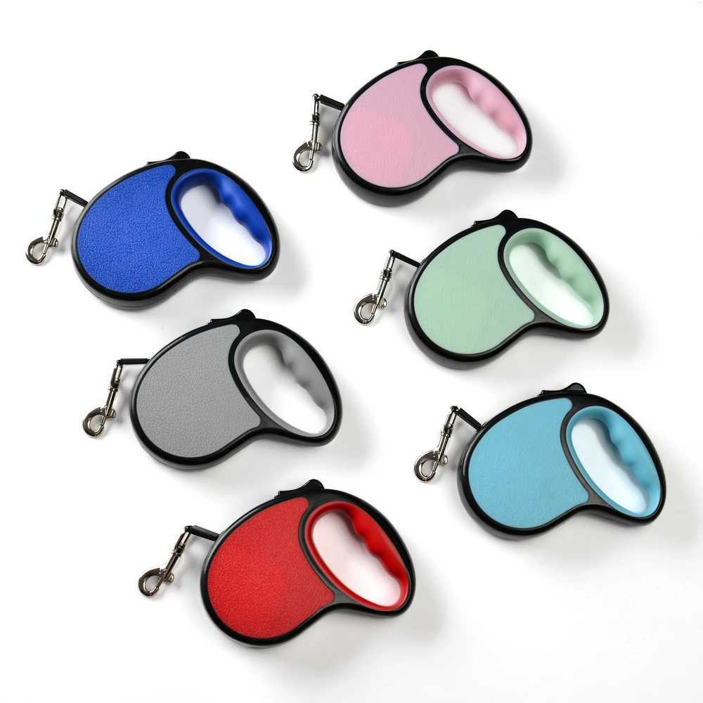 5m Pet Roulette Leash for Small Medium Dogs Cats Automatic Retractable Durable Nylon Puppy Walking Running Outdoor Collars RopeXJ250218