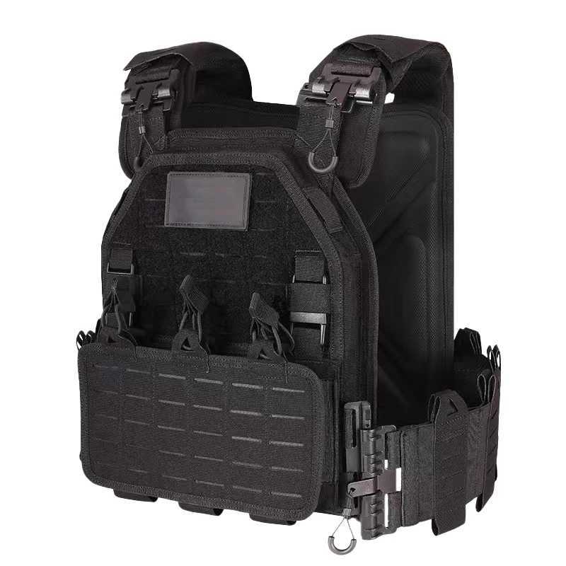 New combat vest 6094 quick detachable light laser cut tactical vest black gear to carry Military tactical vestXJ250219