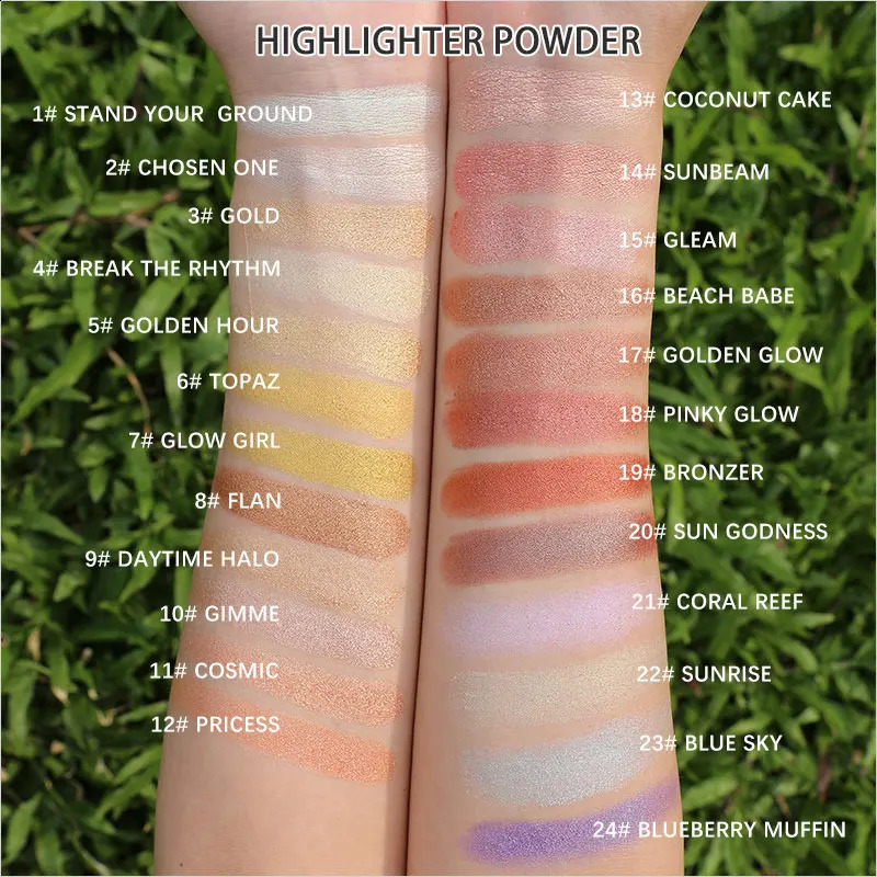 Private Label Highlighter Bronzer Shimmer Powder Blusher Palette Face Contouring Makeup Cosmetics Wholesale Bulk 5pcs 250214