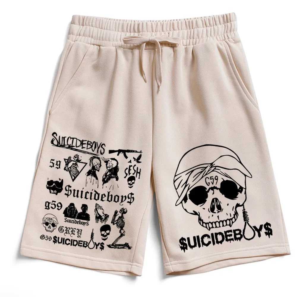 Men's Shorts Suicide boy rap hip-hop shorts cotton Trouser mens pants z250219