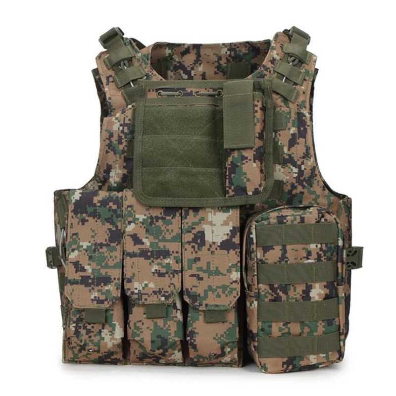 USMC Airsoft Tactical Vest Molle Combat Assault Plate Carrier Tactical Vest Outdoor Clothing Hunting Vest AccessoriesXJ250219