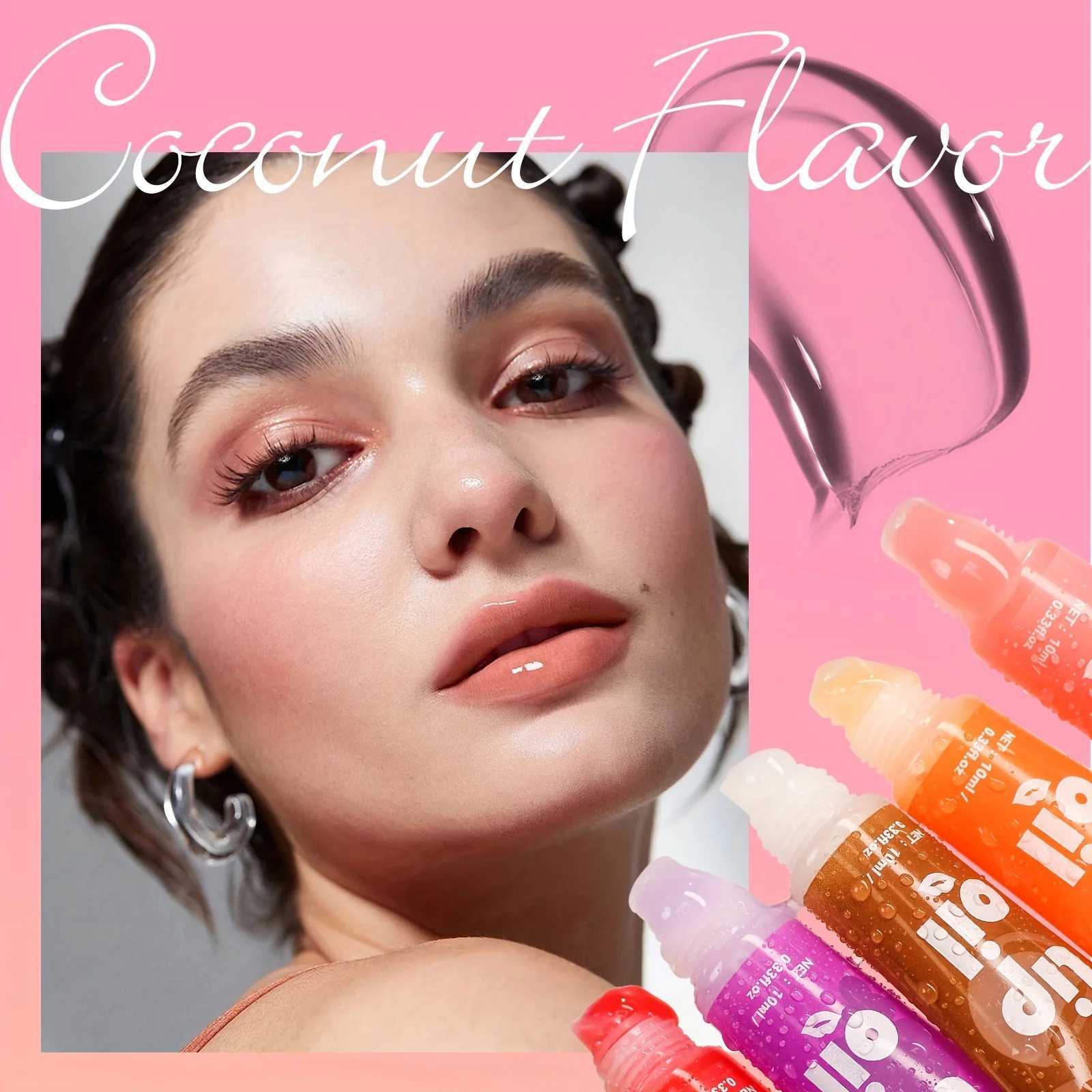 Fruit Hydrating Lip Glow Oil Moisturizing Lip Plumper Gloss Transparent Plumping Lip Gloss Lip Oil Lip Balm for Lip CareW250219
