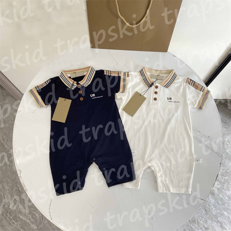 Fashion Infant Jumpsuit Summer Designer Onesies Romper New Born Baby Jumpsuit Letters Babies Boys Girl 100% Cotton Bodysuit Jumpsuits