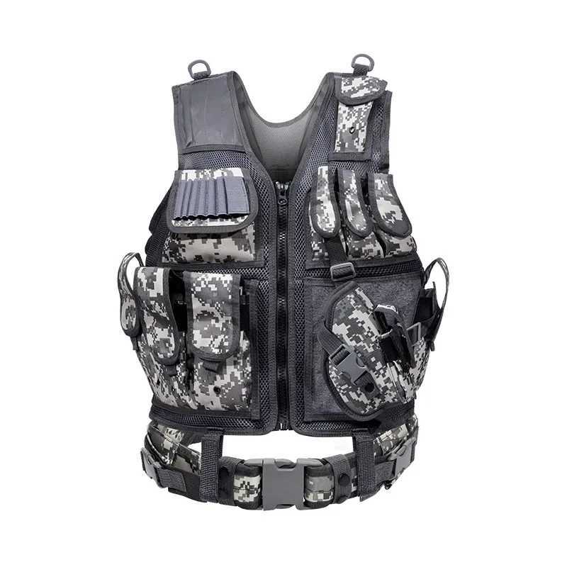 Tactical Vest Combat Armor Vests Mens Tactical Hunting Vest Adjustable Armor Outdoor CS Training Vest AirsoftXJ250219
