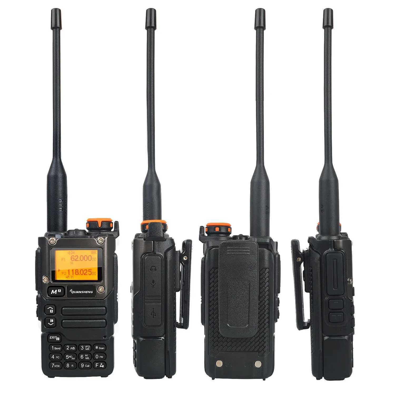 Walkie Talkie Quansheng UV-K5(8) 50-600MHz Air Band Rx Multi-Band 136-600MHz Tx DTMF Scrambler Frequency Scan Copy Vox FM RadioXJ250219